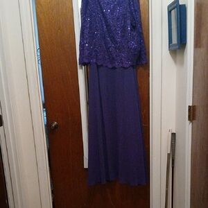 Roaman's Purple Maxi Dress